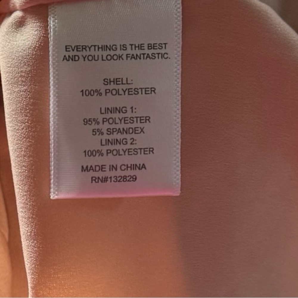 LPA Blush Pink Ruched Polka Dot Mini Dress XS Puff Sleeve Cutout Tie Front - Picture 6 of 6